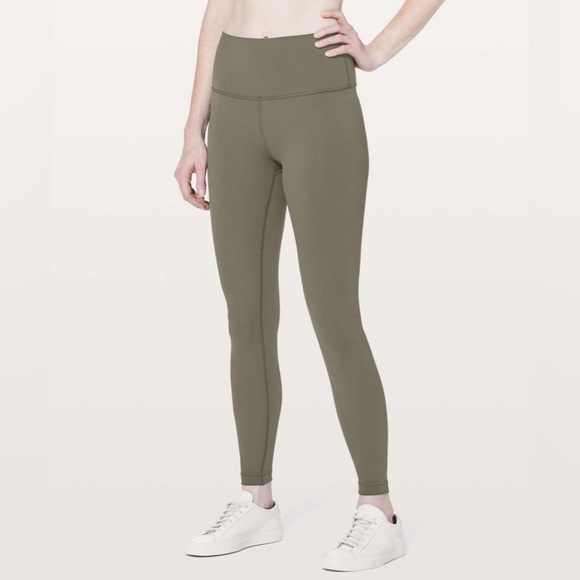 Lululemon Wunder Under Hi-Rise Tight 28” Dark Olive Full-On Luxtreme Size 6 - Picture 2 of 8